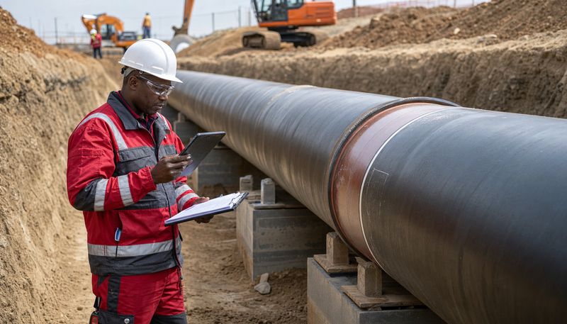Pipeline construction — shop and in-trench piping inspection to ASME B31.3 and API 1104
